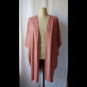 FOREVER 21 suede salmon colored kimono